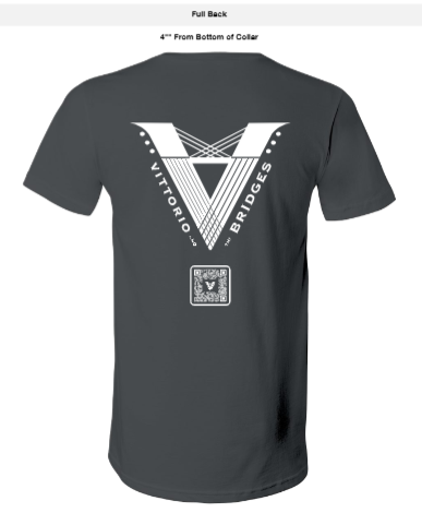 "Say Hello" Unisex Short Sleeve V-Neck Jersey Tee - Asphalt